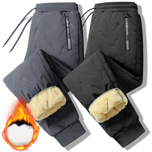 Pantalon chaud femme hiver – Coupe droite doublée polaire et cordon de serrage