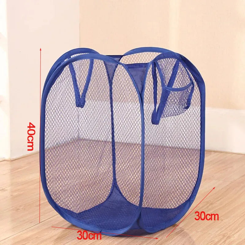 Panier à linge sale pliable – Filet mesh respirant, léger et portable