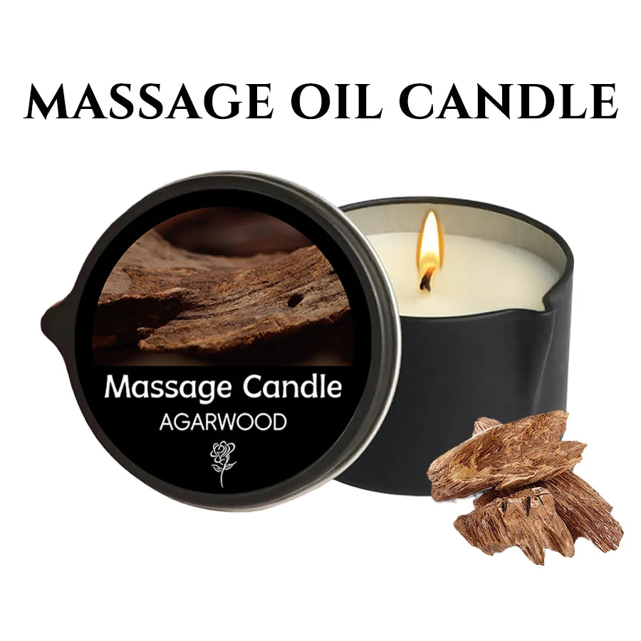 Bougie de Massage Thérapeutique - Aromathérapie & Relaxation