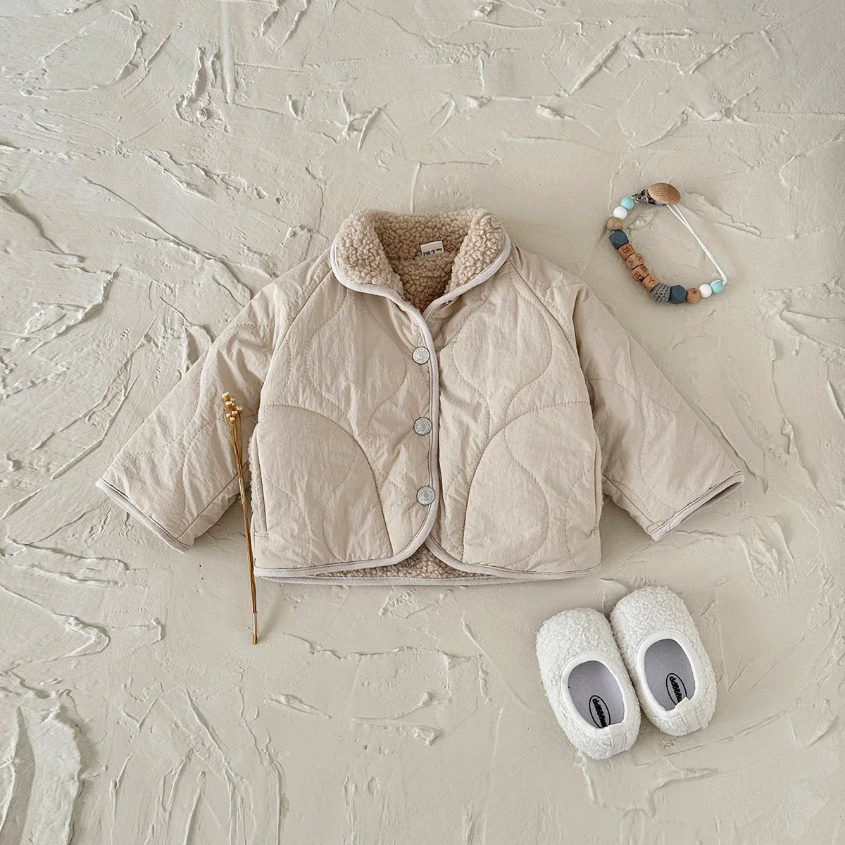 Veste bébé polaire agneau – Manteau chaud hiver pour bébé 6 mois à 3 ans