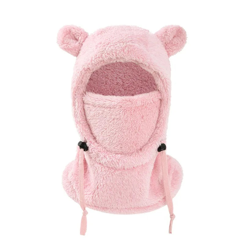 Bonnet Cagoule Enfant 2-en-1 – Protection Oreilles et Coupe-Vent, Coton Tricoté, 3–10 ans