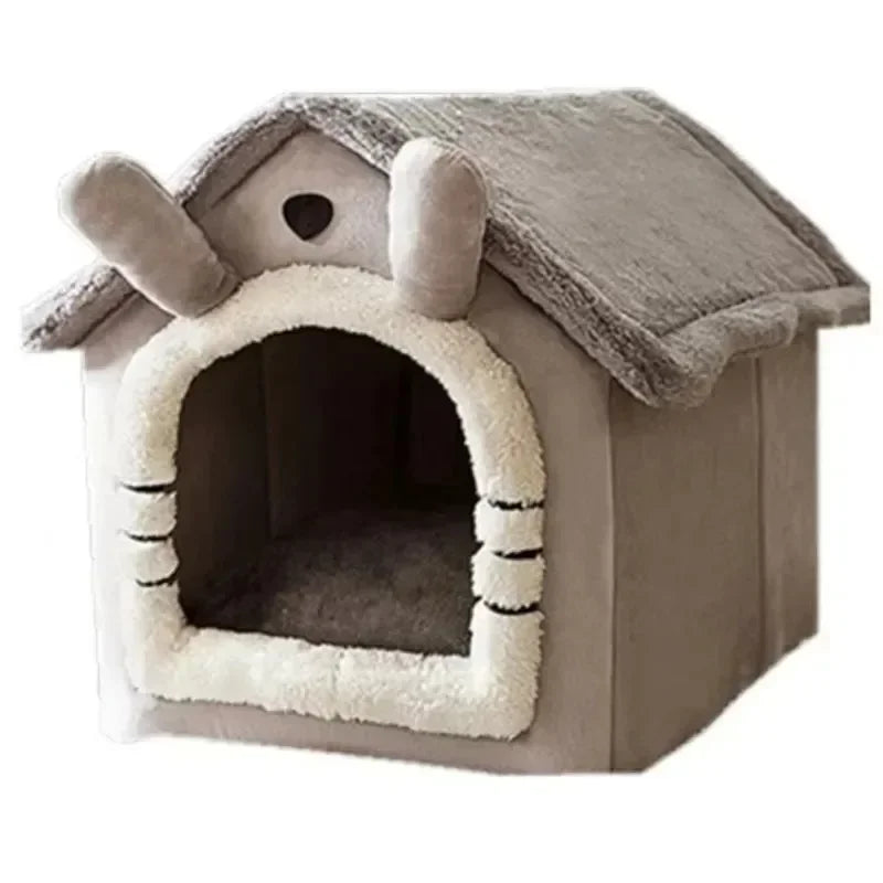 Maison douillette lavable pour chiens et chats – Intérieur cocooning quatre saisons