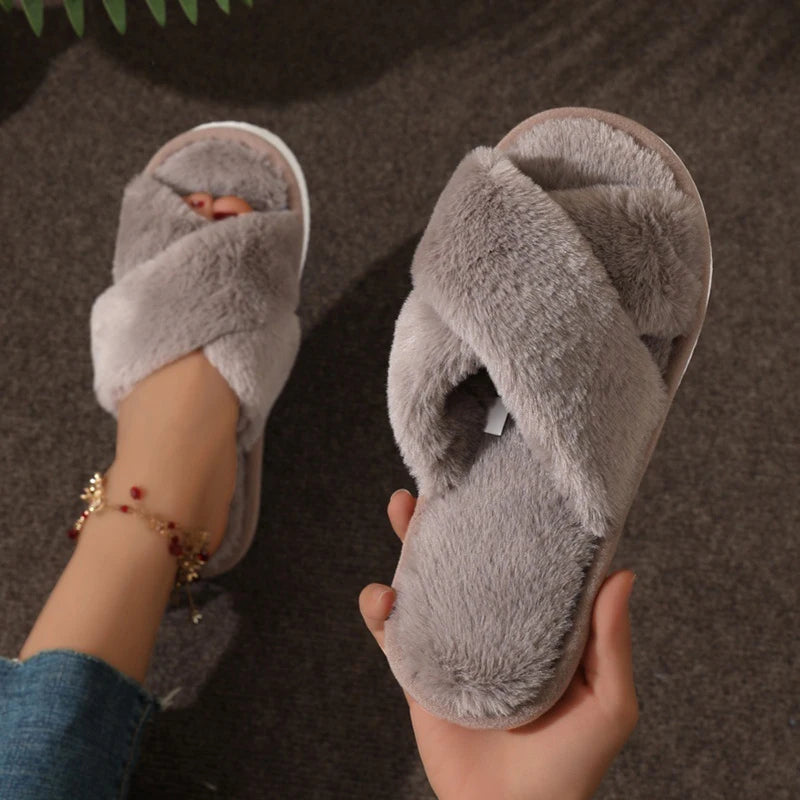 Pantoufles Femme Moelleuses - Confort Cocooning Intérieur & Extérieur
