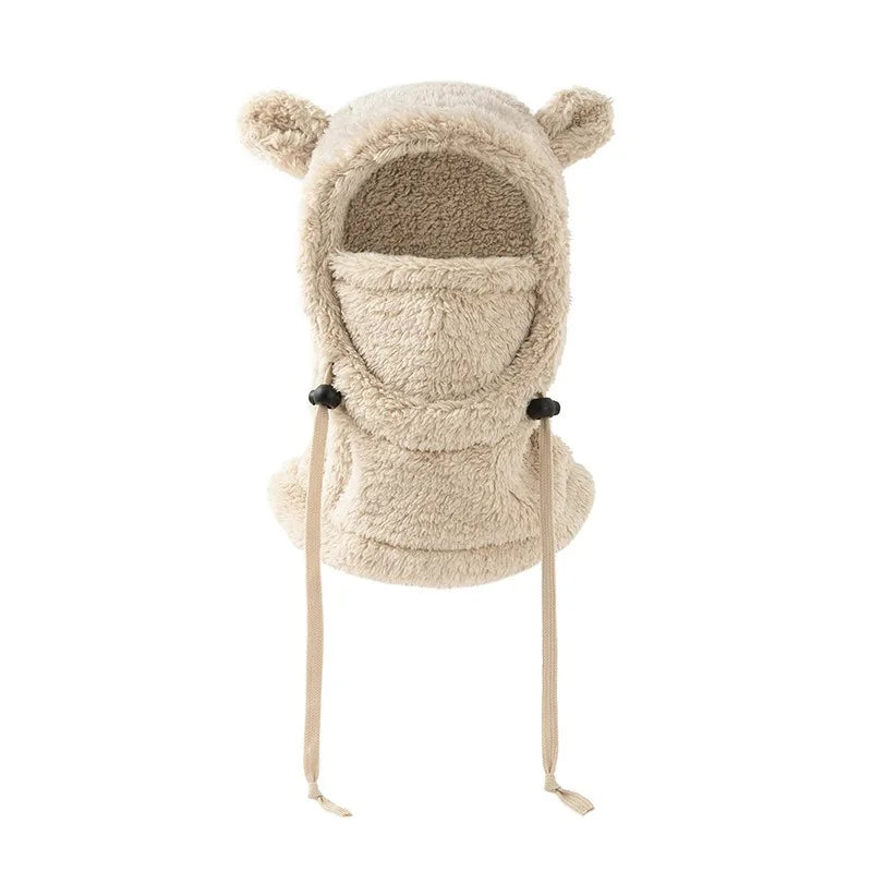 Bonnet Cagoule Enfant 2-en-1 – Protection Oreilles et Coupe-Vent, Coton Tricoté, 3–10 ans