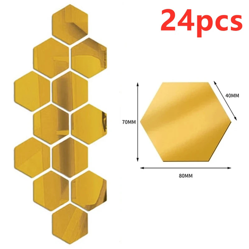 Stickers miroir hexagonaux – vue 11