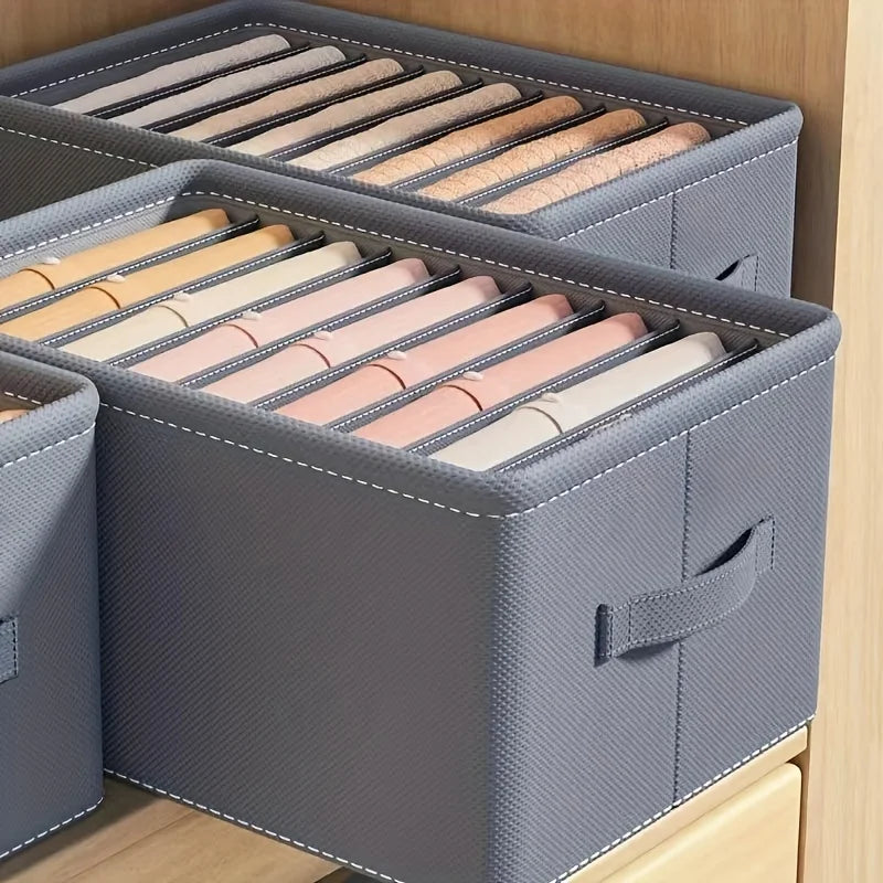 Boîte de rangement compartimentée pour vêtements – 6, 7 ou 9 cases, organiseur tiroir