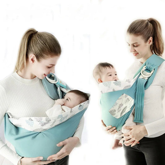 Écharpe de portage bébé & allaitement avec anneaux