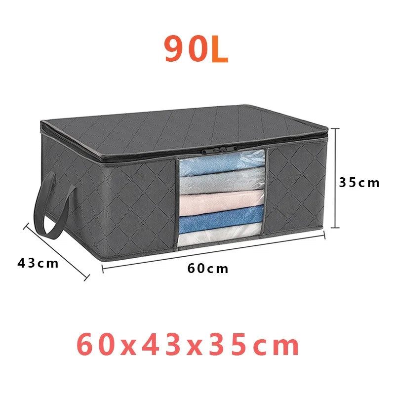 Bac de rangement vêtements pliable grande capacité – Lot 1, 3 ou 6 pièces, 35 à 90L