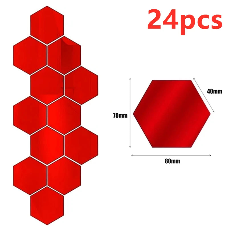 Stickers miroir hexagonaux – vue 16