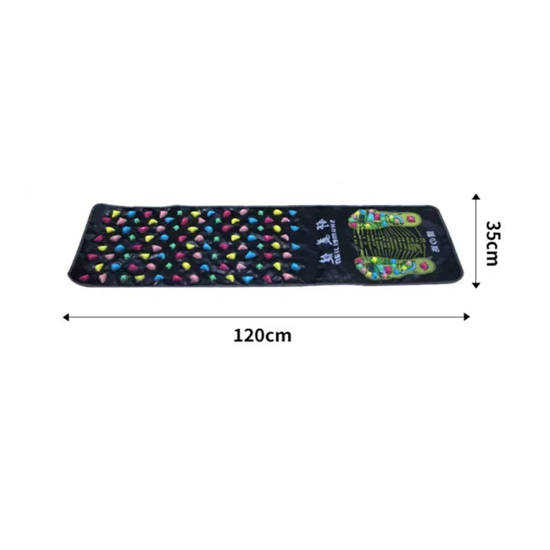 Tapis de massage galets simulation – Tapis réflexologie acupression pieds et jambes