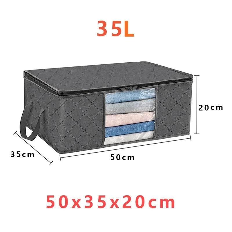 Bac de rangement vêtements pliable grande capacité – Lot 1, 3 ou 6 pièces, 35 à 90L