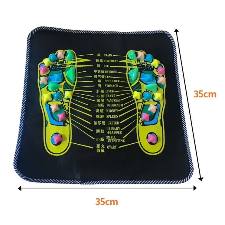 Tapis de massage galets simulation – Tapis réflexologie acupression pieds et jambes