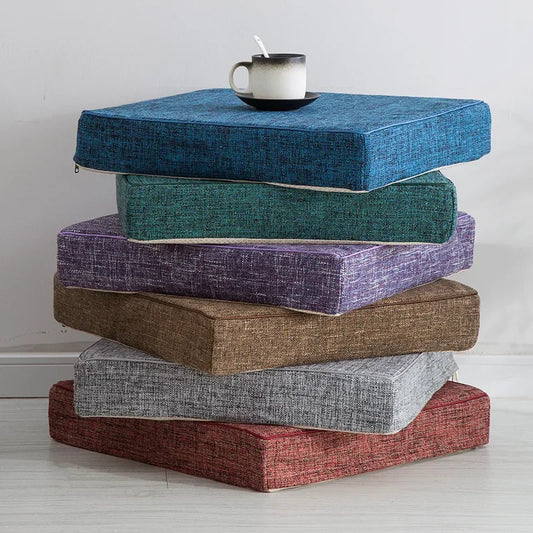 Coussin de sol carré style tatami – Confort, simplicité et esprit zen