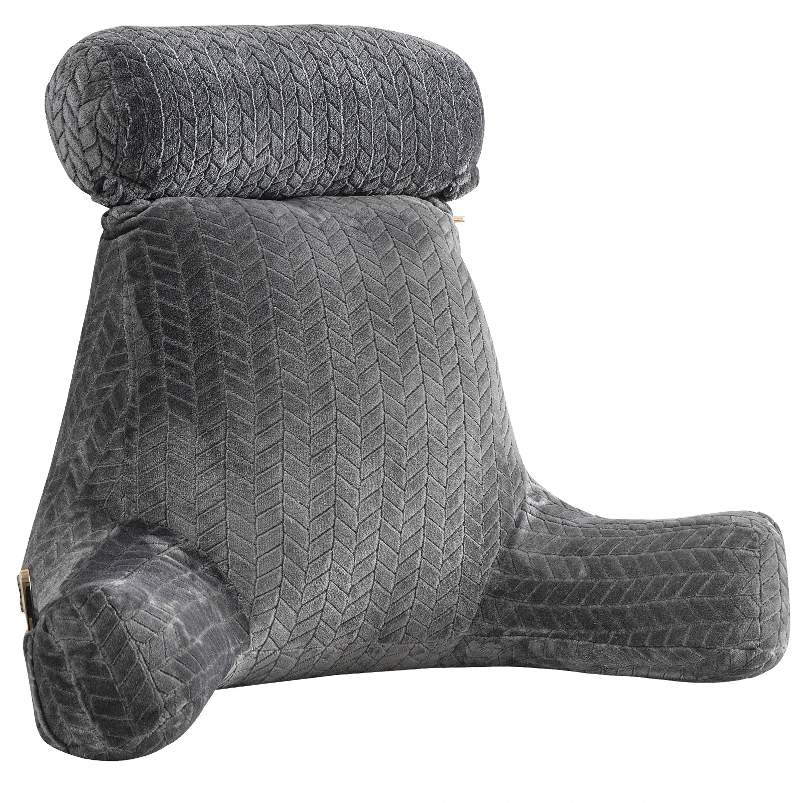 Oreiller de lecture XXL avec accoudoirs – Soutien dorsal pour lit et canapé