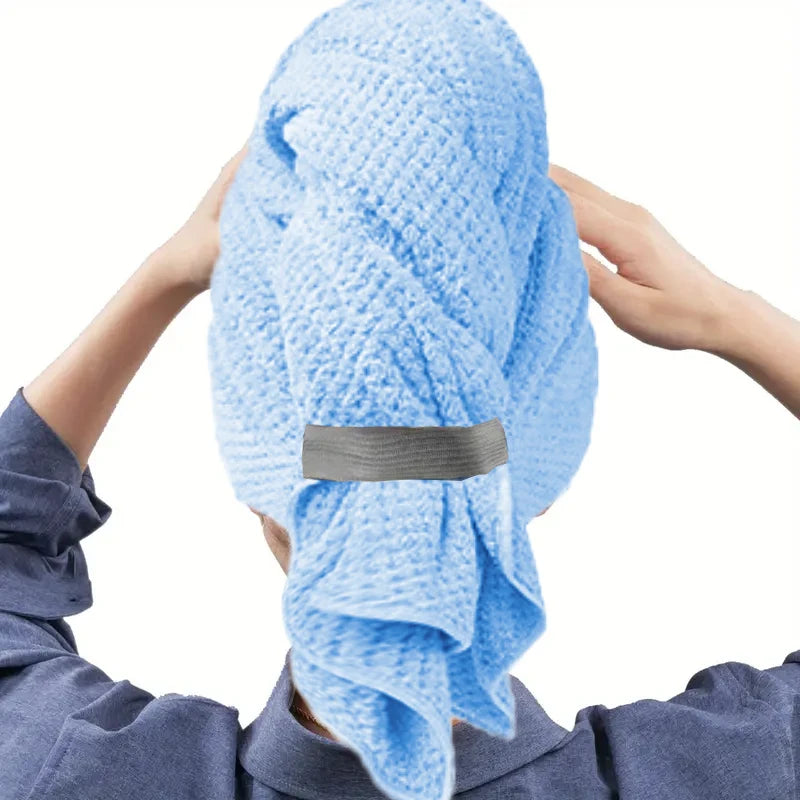 Turban à cheveux microfibre extra large – Séchage rapide
