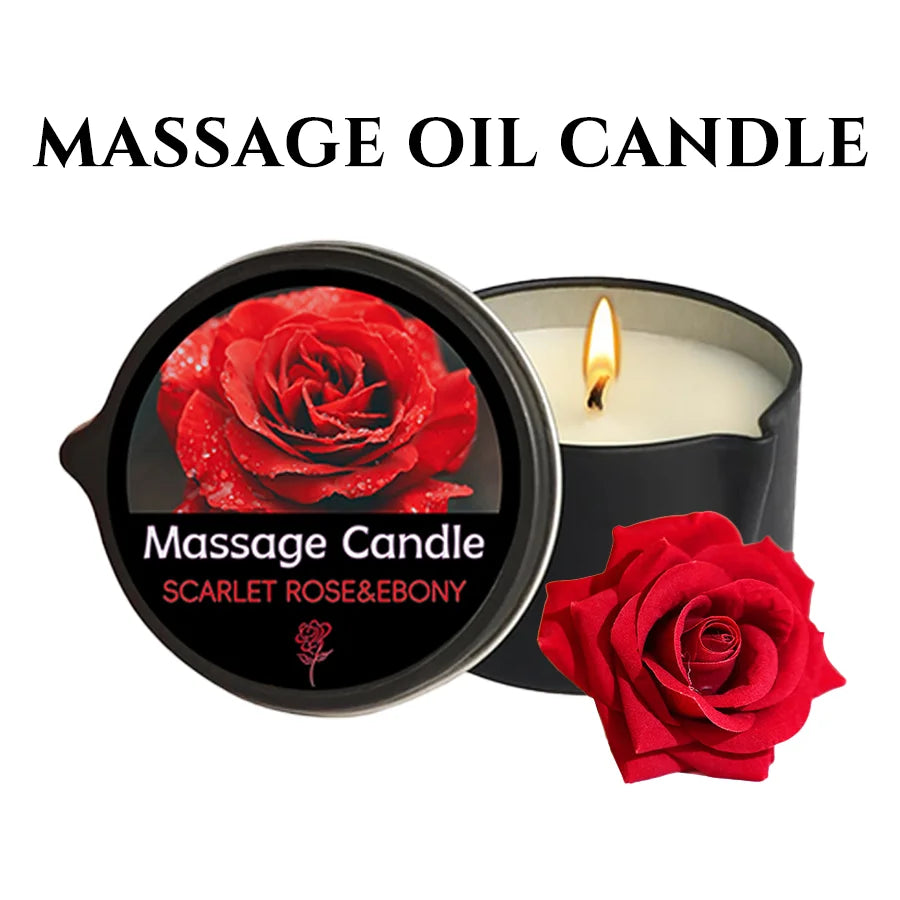 Bougie de Massage Thérapeutique - Aromathérapie & Relaxation