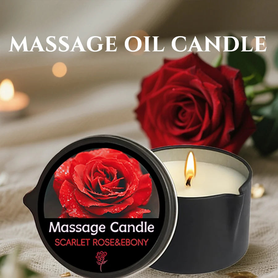 Bougie de Massage Thérapeutique - Aromathérapie & Relaxation