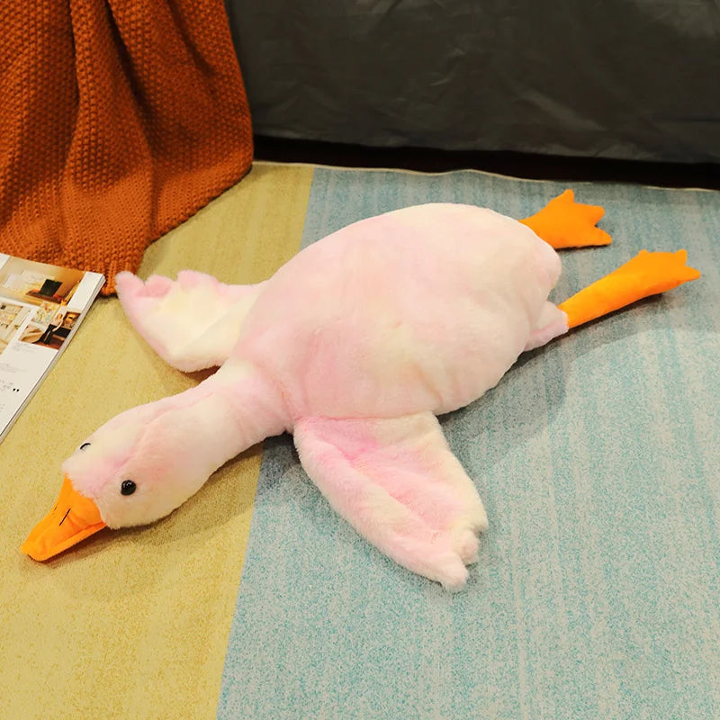 Peluche Oie Géante Kawaii - Coussin Ultra-Doux 50 à 190 cm