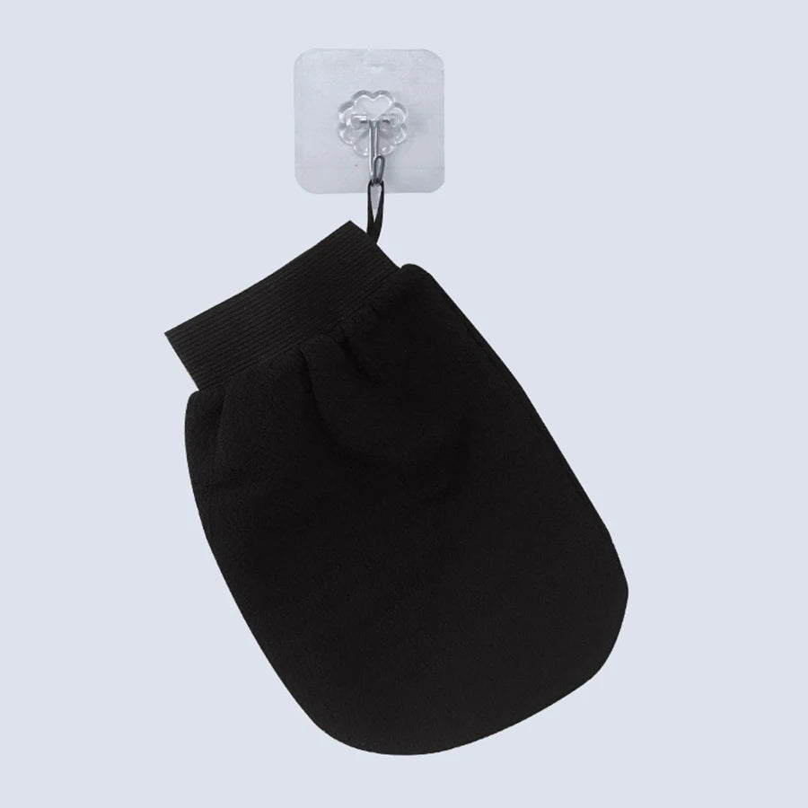 Gant de gommage double face pour massage du dos
