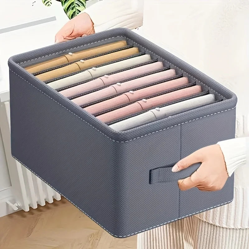 Boîte de rangement compartimentée pour vêtements – 6, 7 ou 9 cases, organiseur tiroir