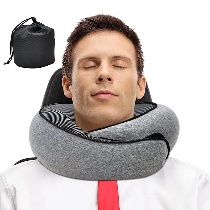 Coussin de voyage ajustable en mousse à mémoire de forme