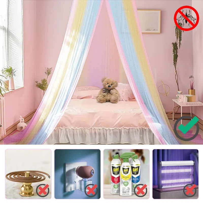Moustiquaire dôme arc-en-ciel bébé – vue 2