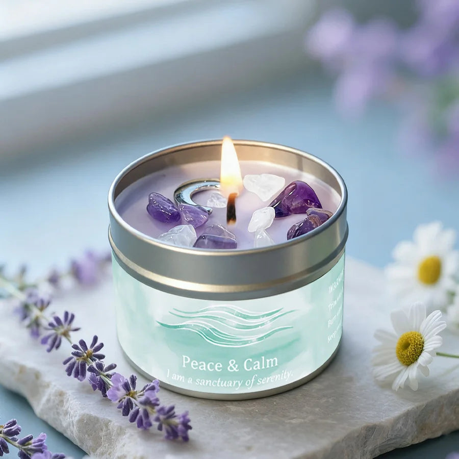 Bougie parfumée lavande camomille - Bien-être et relaxation