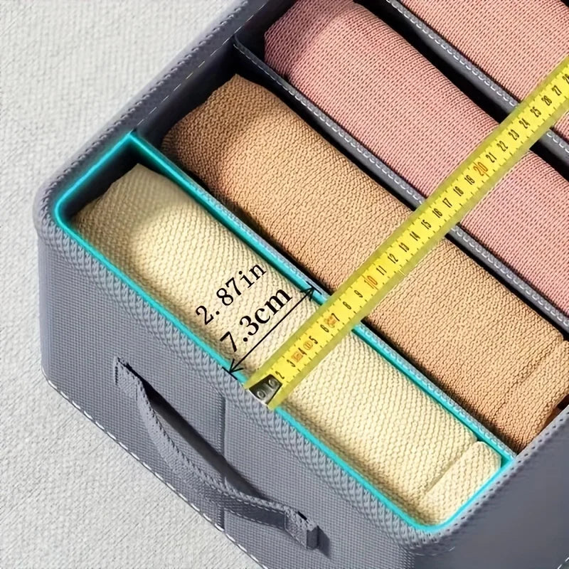 Boîte de rangement compartimentée pour vêtements – 6, 7 ou 9 cases, organiseur tiroir