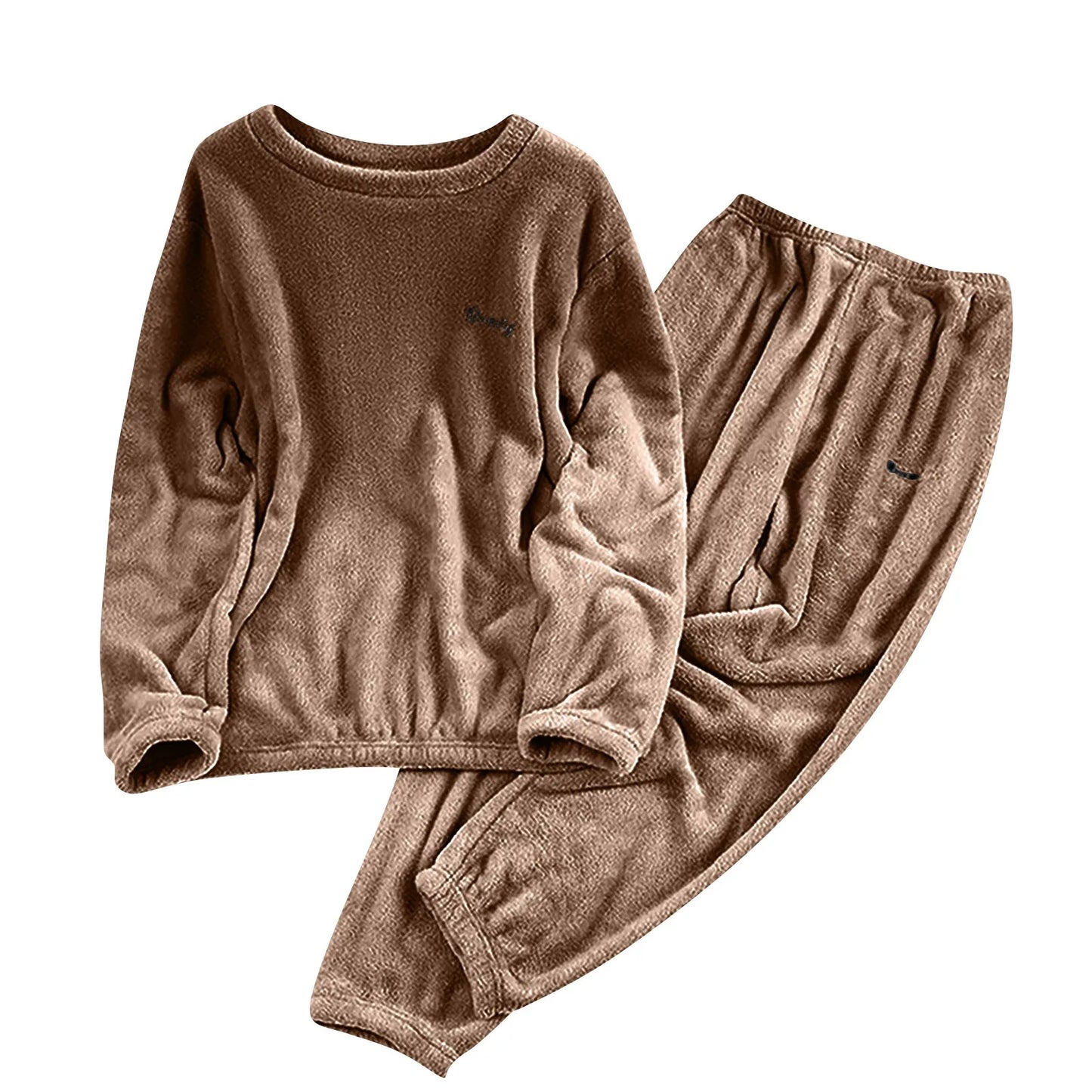 Pyjama enfant flanelle – Ensemble deux pièces chaud et doux hiver garçon fille