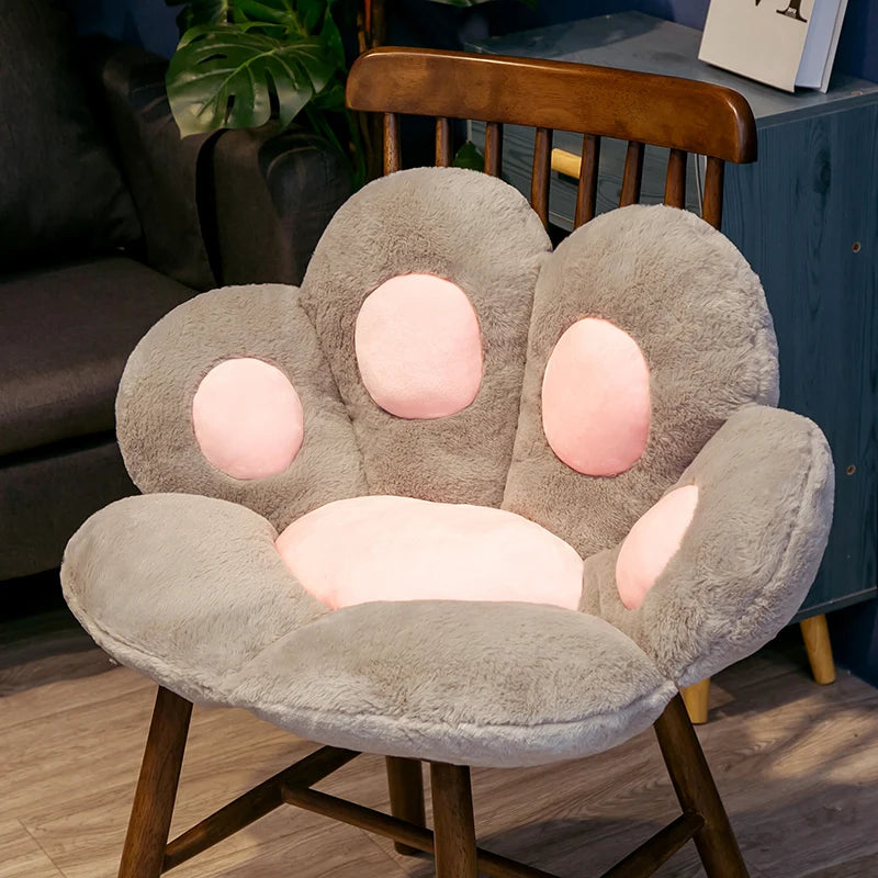 Tapis coussin peluche patte d'ours 70cm – Douceur cocooning