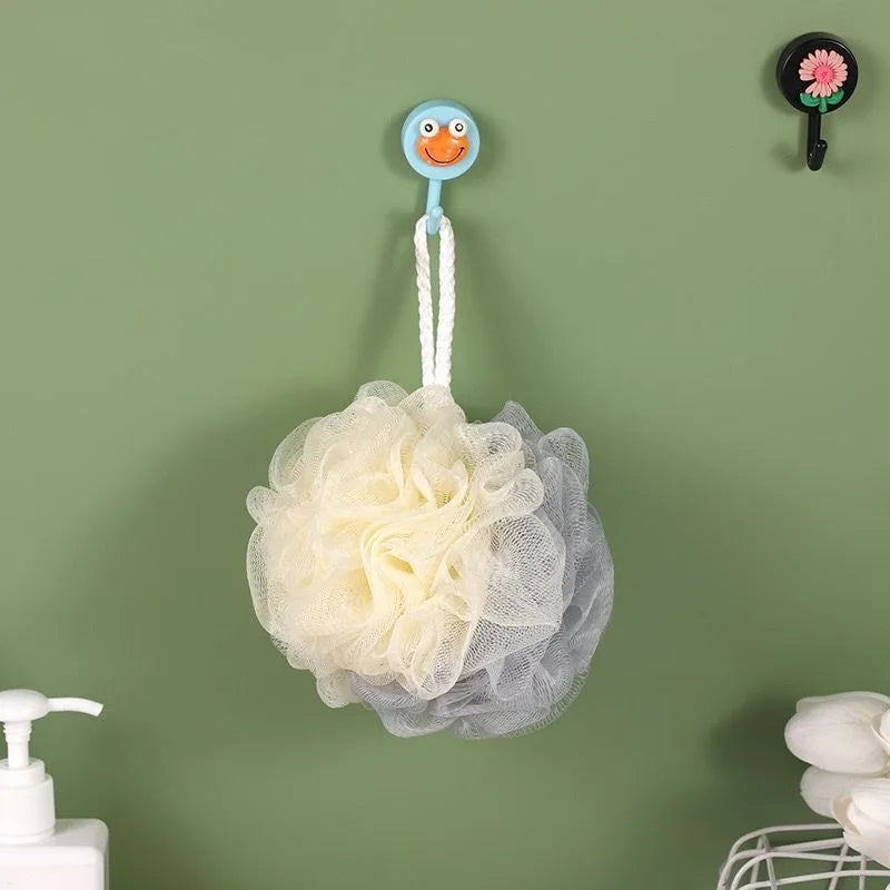 3 Fleurs de douche bicolores en filet doux