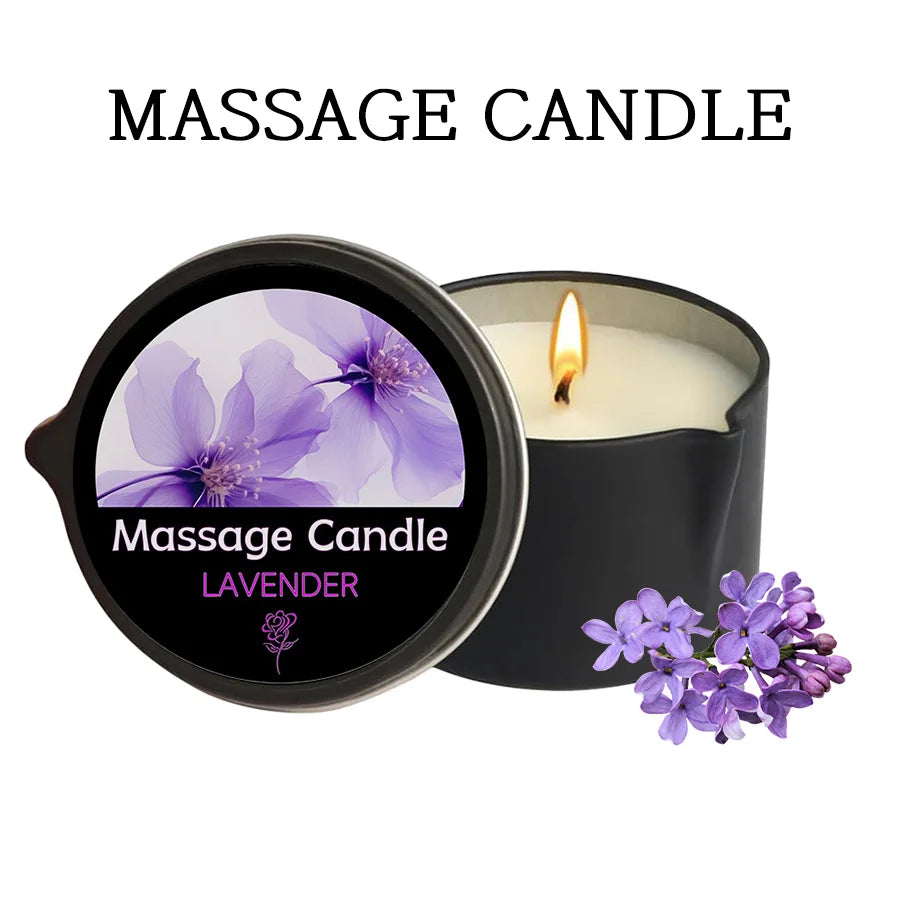 Bougie de Massage Thérapeutique - Aromathérapie & Relaxation
