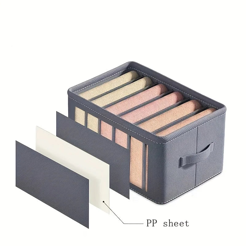 Boîte de rangement compartimentée pour vêtements – 6, 7 ou 9 cases, organiseur tiroir