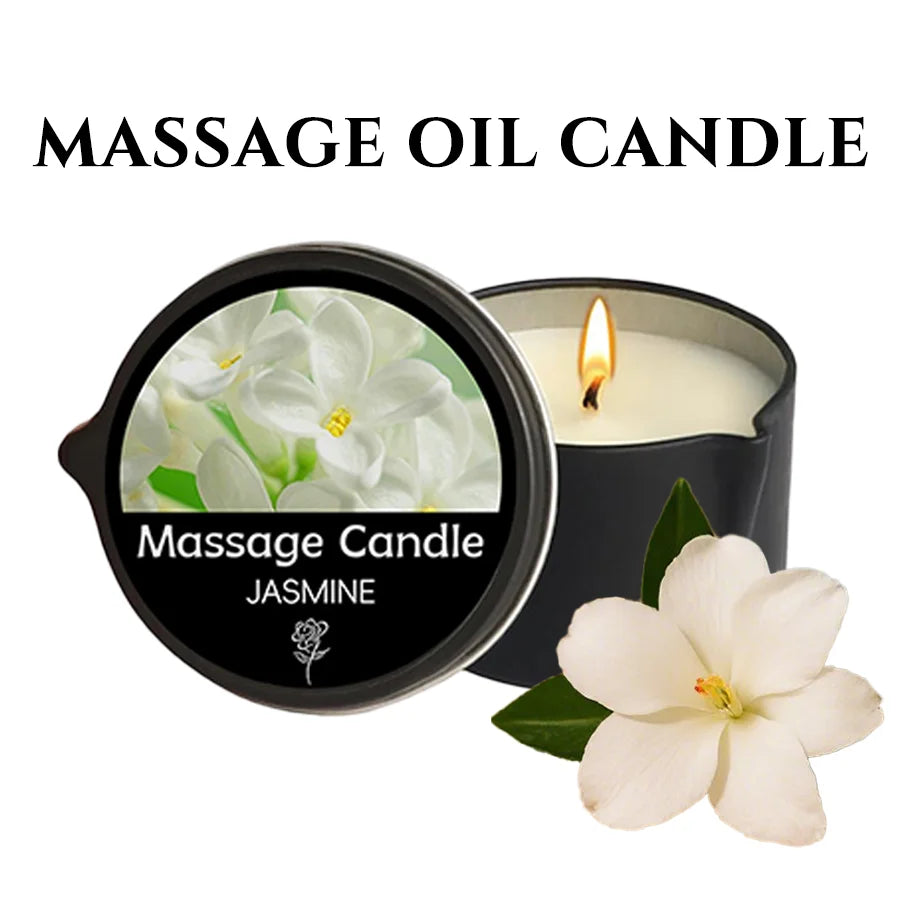 Bougie de Massage Thérapeutique - Aromathérapie & Relaxation