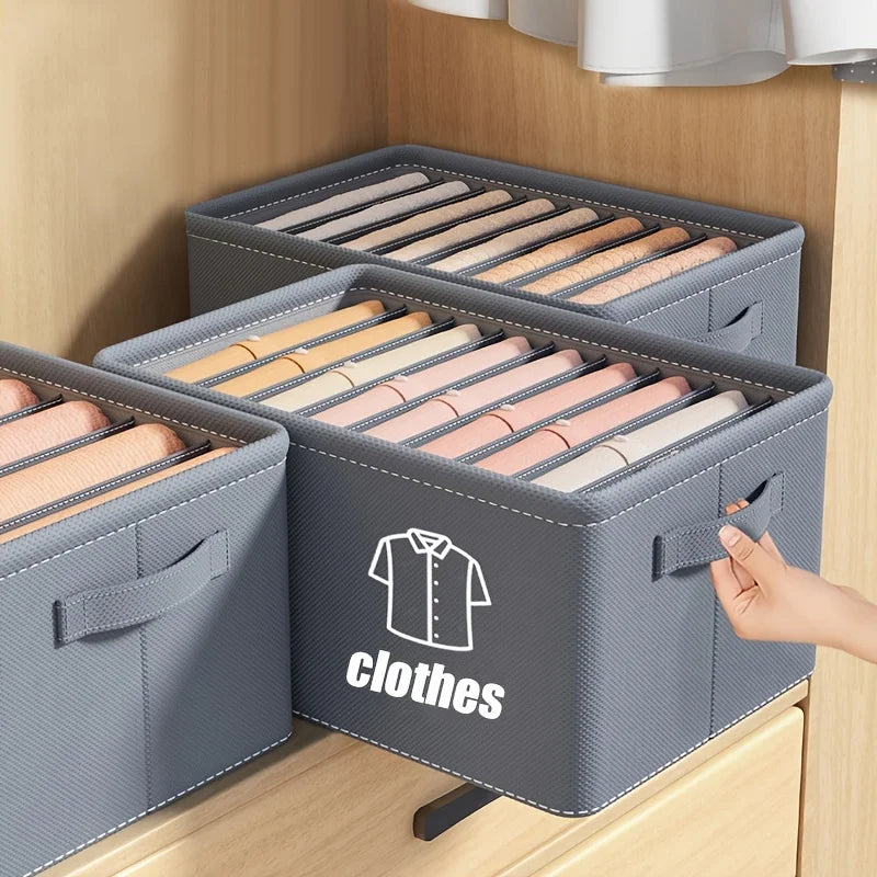 Boîte de rangement compartimentée pour vêtements – 6, 7 ou 9 cases, organiseur pour tiroir et placard