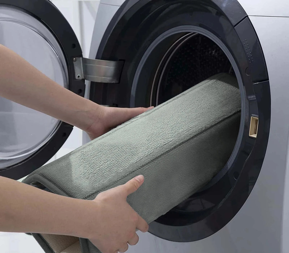 Tapis de Bain en U Mémoire de Forme – Antidérapant Absorbant 50×60 cm