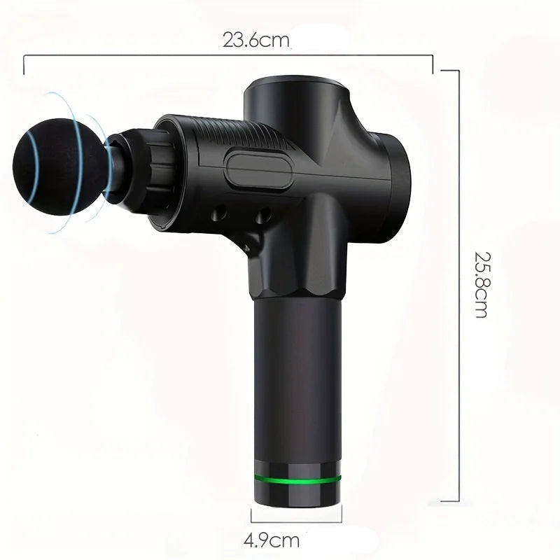 Pistolet de massage fascia professionnel – 30 niveaux, réduction bruit, homme femme
