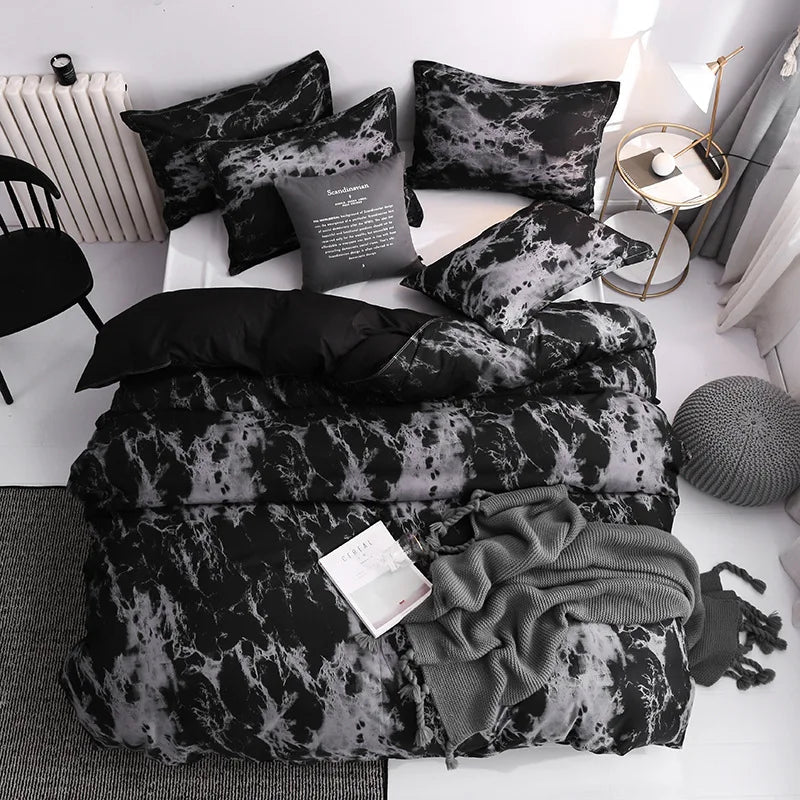 Parure de lit unie en microfibre – vue 4