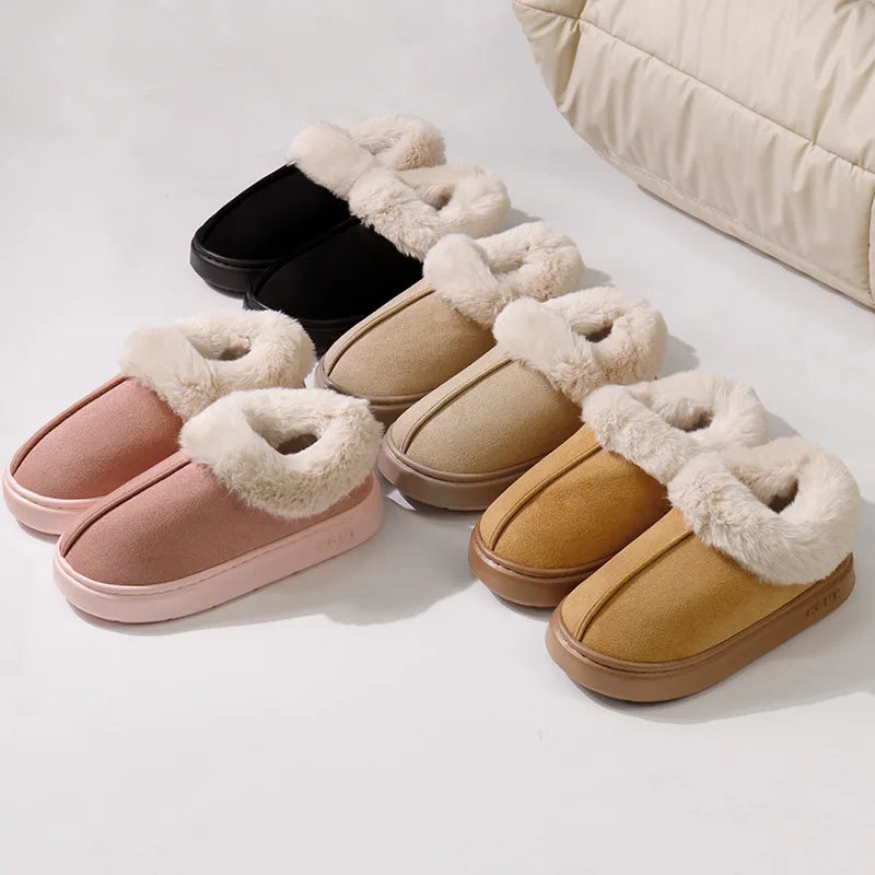 Bottes fourrées d'intérieur femme - Confort douillet hiver