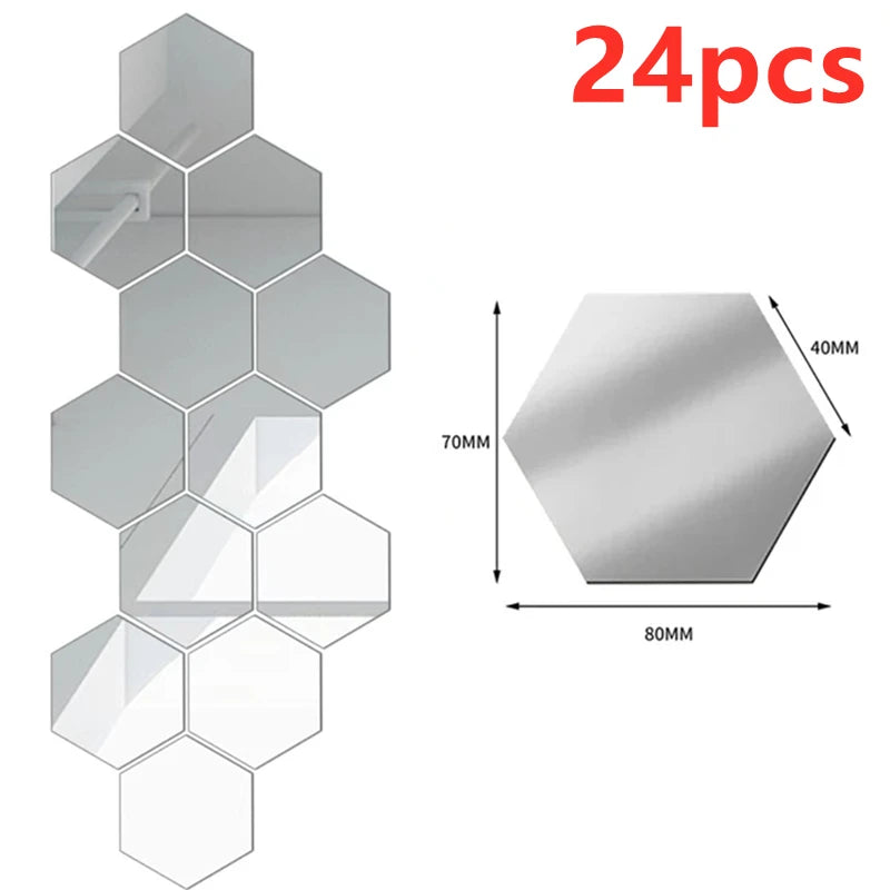 Stickers miroir hexagonaux – vue 18