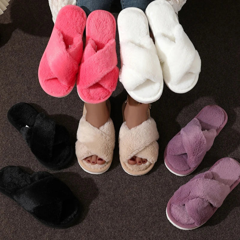Pantoufles Femme Moelleuses - Confort Cocooning Intérieur & Extérieur