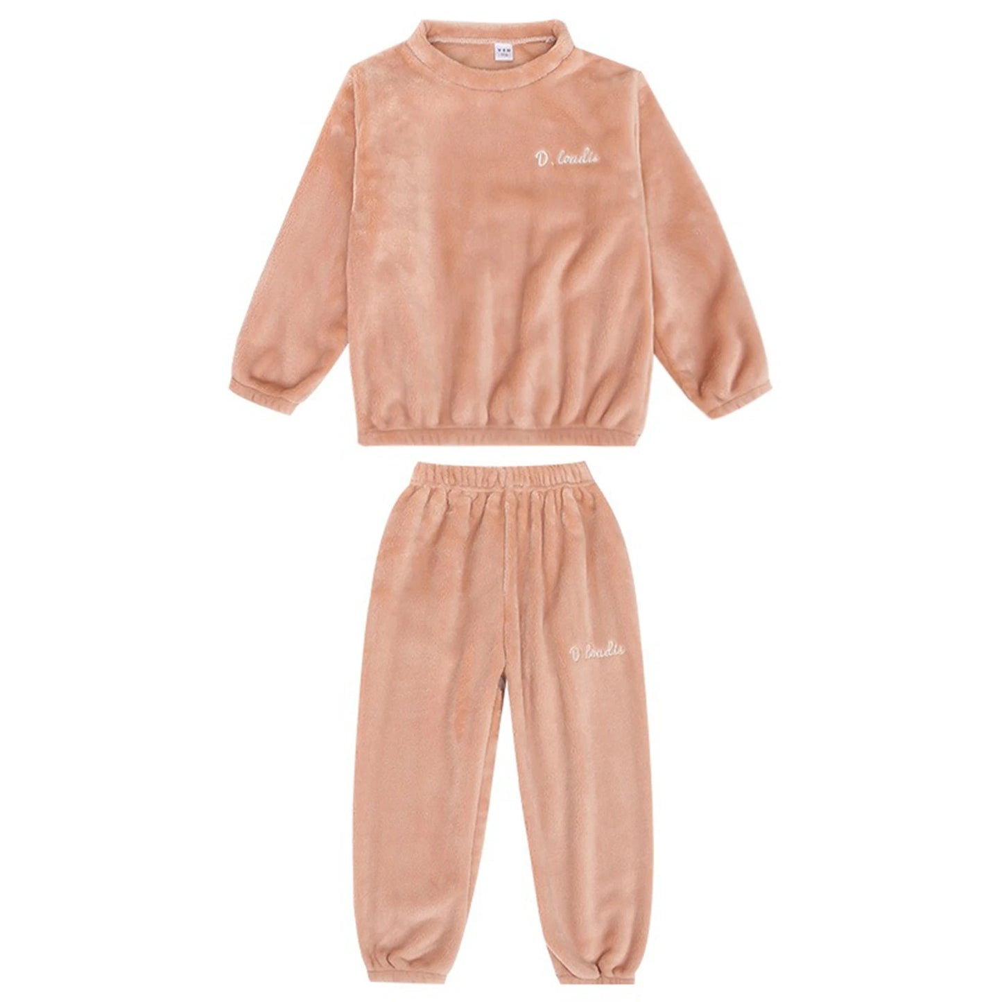 Pyjama enfant flanelle – Ensemble deux pièces chaud et doux hiver garçon fille