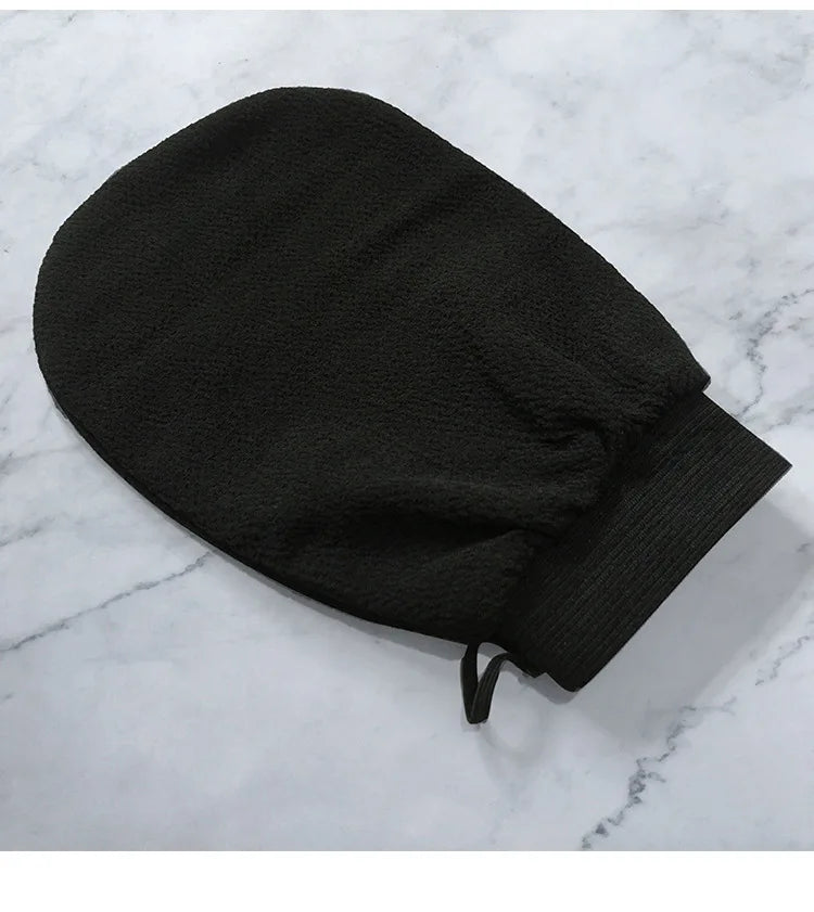 Gant de gommage double face pour massage du dos