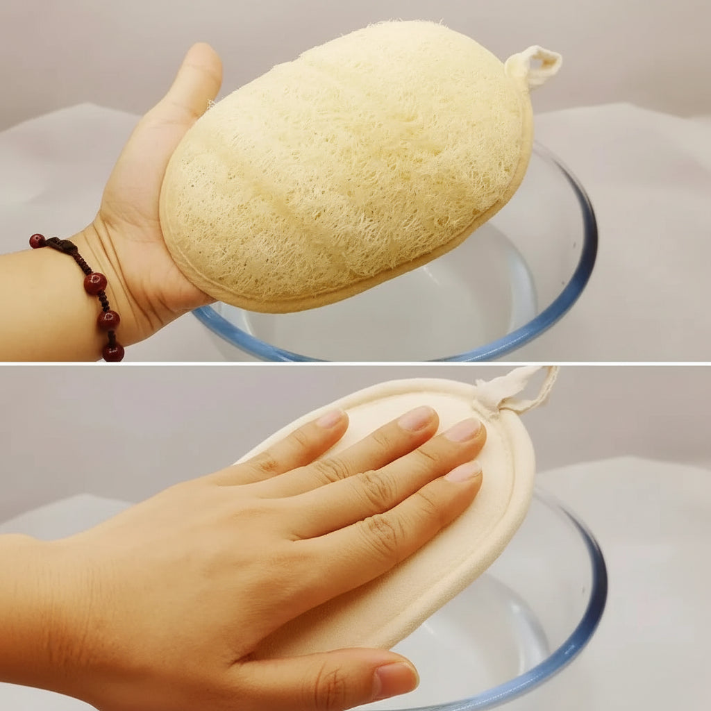 Loofa exfoliante pour le corps - Gant de bain naturel