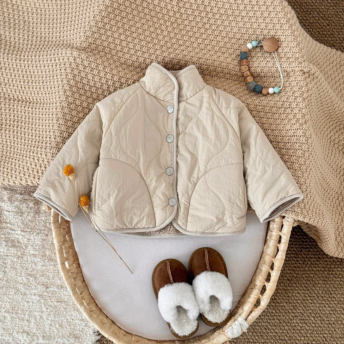 Veste bébé polaire agneau – Manteau chaud hiver pour bébé 6 mois à 3 ans