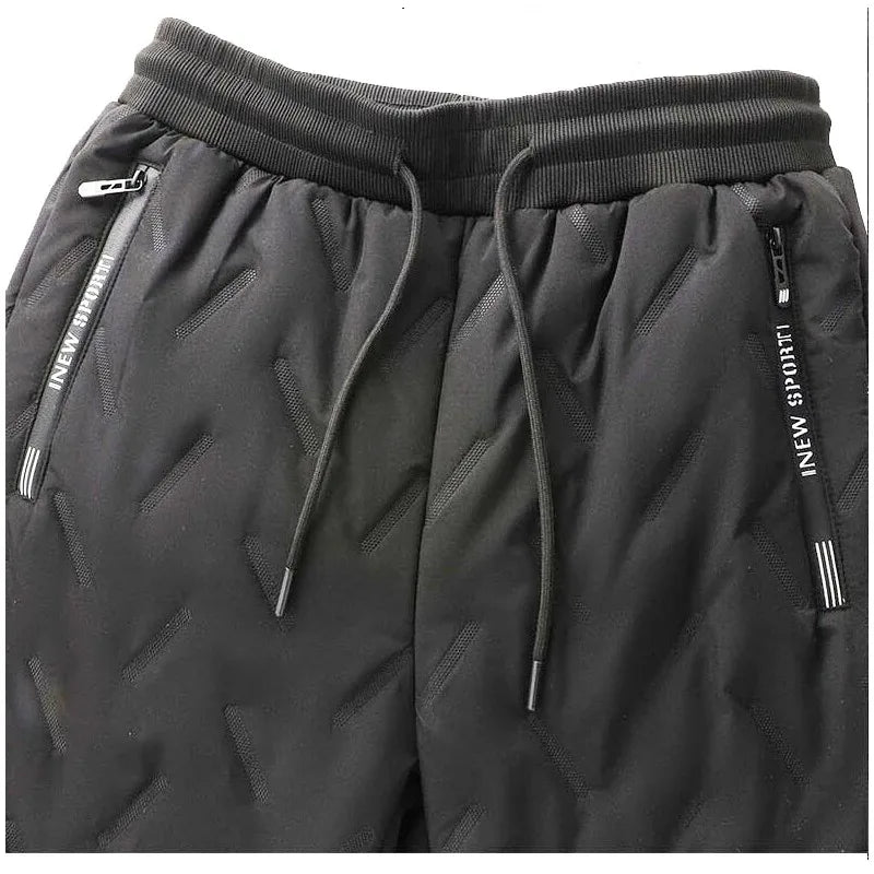 Pantalon chaud femme hiver – Coupe droite doublée polaire et cordon de serrage