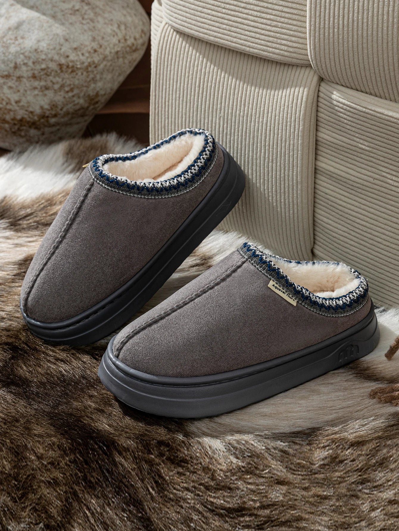 Pantoufles d'hiver moelleuses homme et femme - Confort cocooning