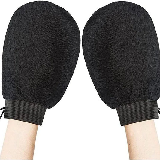 Gant de gommage double face pour massage du dos