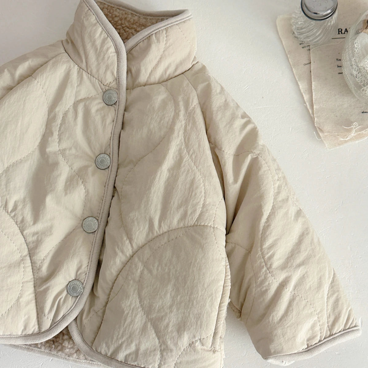 Manteau bébé cachemire – Veste doublée chaude pour bébé et tout-petit 0-3 ans