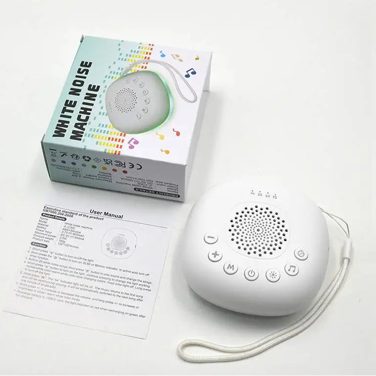 Machine à bruit blanc avec lumière LED respirante et 20 sons